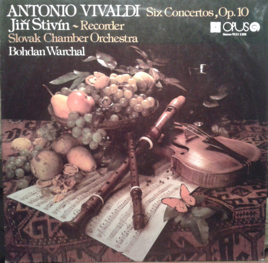Bohdan Warchal, Slovak Chamber Orchestra, Jiří Stivín / Antonio Vivaldi : Six Concertos, Op. 10 (LP)