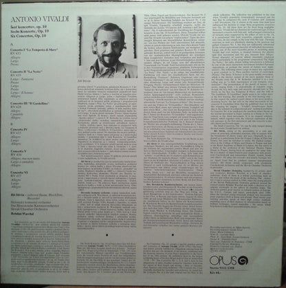Bohdan Warchal, Slovak Chamber Orchestra, Jiří Stivín / Antonio Vivaldi : Six Concertos, Op. 10 (LP)