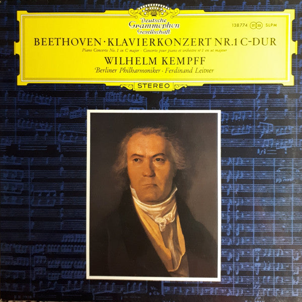 Ludwig van Beethoven – Wilhelm Kempff · Berliner Philharmoniker · Ferdinand Leitner : Klavierkonzert Nr. 1 C-dur (LP)