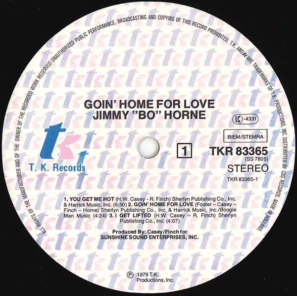 Jimmy "Bo" Horne : Goin' Home For Love (LP, Album)