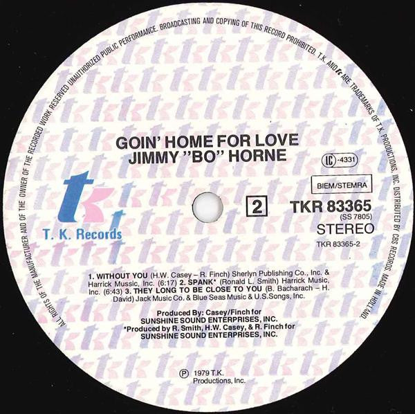 Jimmy "Bo" Horne : Goin' Home For Love (LP, Album)