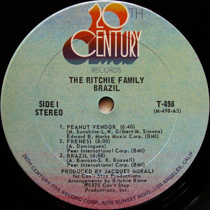 The Ritchie Family : Brazil (LP, Album, P/Mixed)