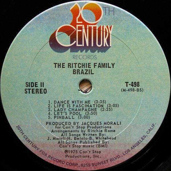 The Ritchie Family : Brazil (LP, Album, P/Mixed)