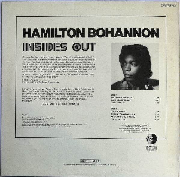 Hamilton Bohannon : Insides Out (LP, Album)