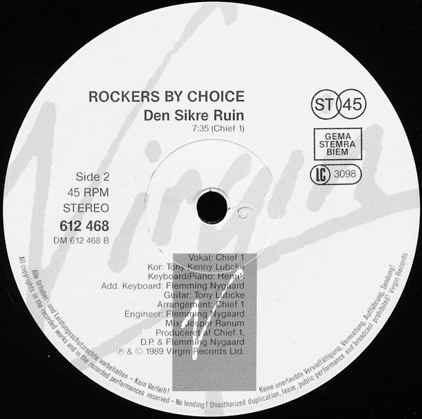 Rockers By Choice : Nej Til Narkotika (Remix) (12")