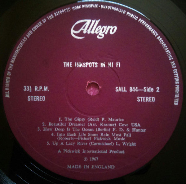 The Ink Spots : The Ink Spots In Hi-Fi (LP, Album)