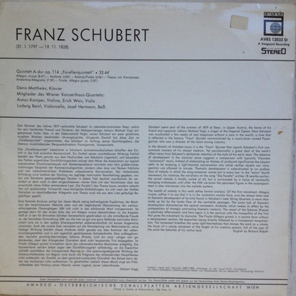 Franz Schubert : Forellenquintett (LP, Album)