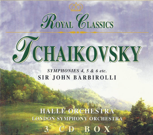 Pyotr Ilyich Tchaikovsky, Sir John Barbirolli, Hallé Orchestra, London Symphony Orchestra : Symphonies 4, 5 & 6 / Romeo And Juliet / Serenade In C / Marche Slave / Andante Cantabile (3xCD, Comp, RM + Box)