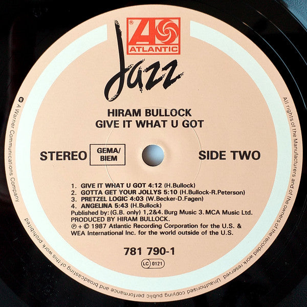 Hiram Bullock : Give It What U Got (LP, Album)