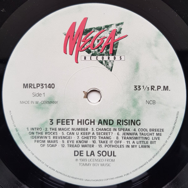 De La Soul : 3 Feet High And Rising (LP, Album)