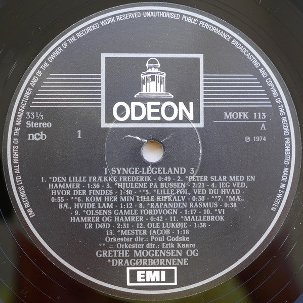 Grethe Mogensen Og Dragørbørnene : I Synge-Legeland 3 (LP, Comp, RE)