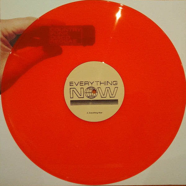 Arcade Fire : Everything Now (12", Single, Ltd, Ora)