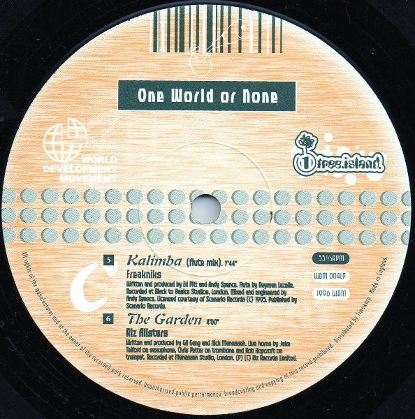 Various : One World Or None (2x10", Album)