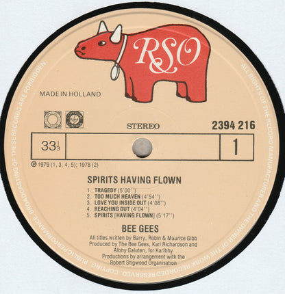 Bee Gees : Spirits Having Flown (LP, Album, Gat)