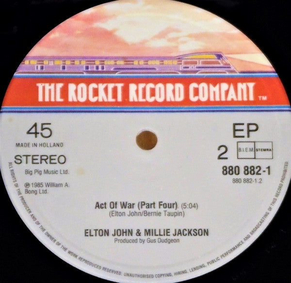 Elton John / Millie Jackson : Act Of War (Extended Remix) (12")