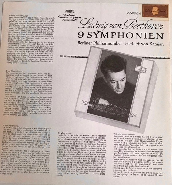 Ludwig van Beethoven - Berliner Philharmoniker • Herbert von Karajan : Symphonie Nr.5 (LP, RP)