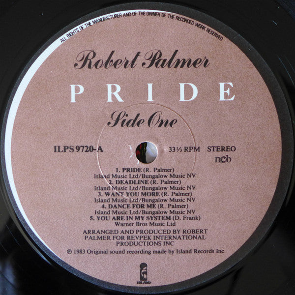 Robert Palmer : Pride (LP, Album)