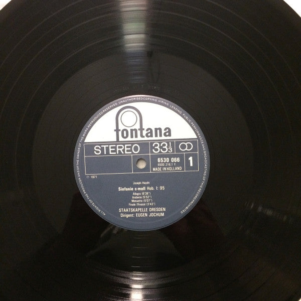 Joseph Haydn - Staatskapelle Dresden, Eugen Jochum : Sinfonien Nr. 95 & 98 (LP)