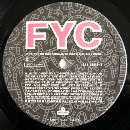 Fine Young Cannibals : The Raw & The Cooked (LP, Album)