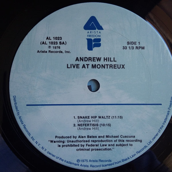 Andrew Hill : Live At Montreux (LP, Album)