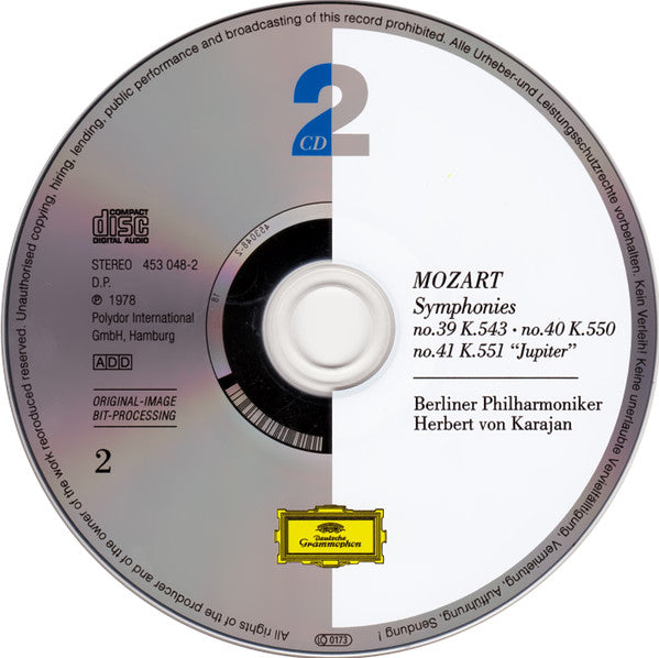 Wolfgang Amadeus Mozart, Herbert von Karajan, Berliner Philharmoniker : Symphonies Nos. 35–41  (2xCD, Comp, RE, RM, Son)