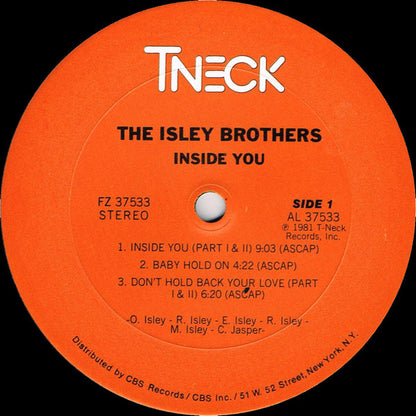 The Isley Brothers : Inside You (LP, Album, San)