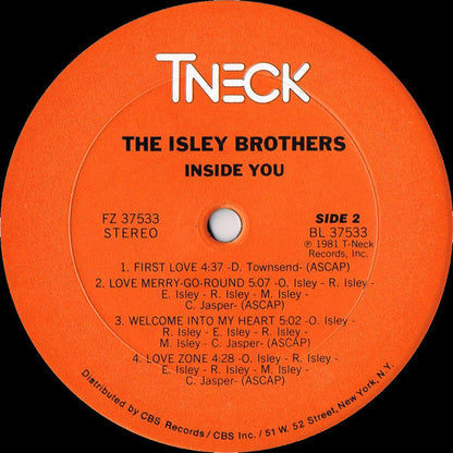 The Isley Brothers : Inside You (LP, Album, San)
