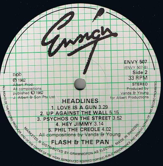 Flash & The Pan : Headlines (LP, Album)