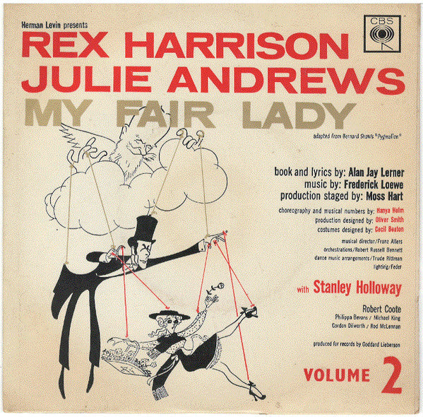 Rex Harrison, Julie Andrews With Stanley Holloway Book And Lyrics By Alan Jay Lerner Music By Frederick Loewe : Excerpts From "My Fair Lady" - Volume 2 (7", EP)