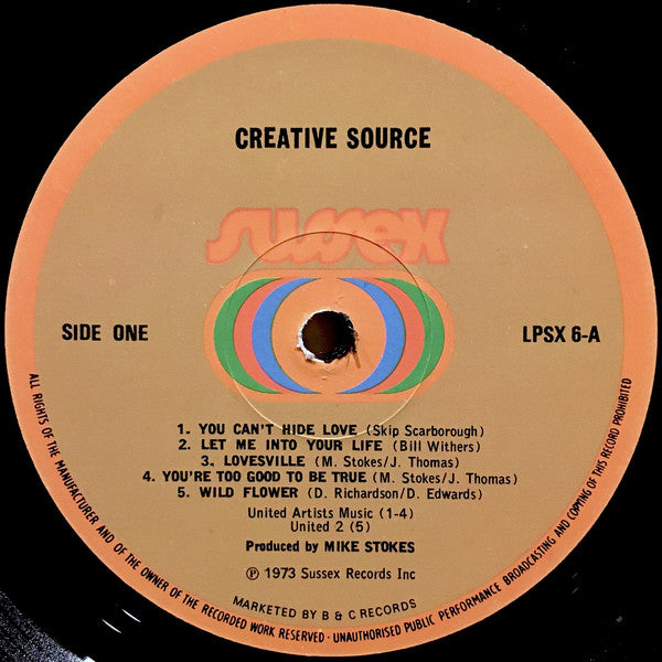 Creative Source : Creative Source (LP, Album, Gat)