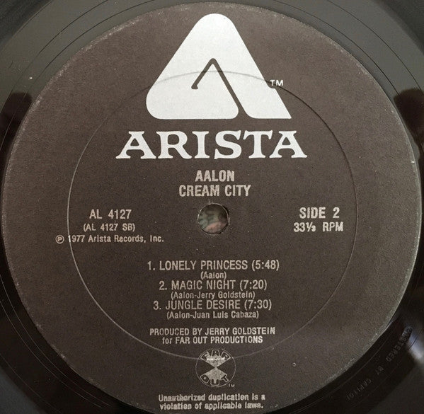 Aalon : Cream City (LP, Album, All)