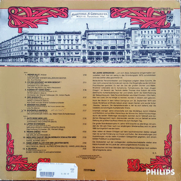 Various : Wir Gratulieren! - 100 Jahre Gerngross (LP, Comp)