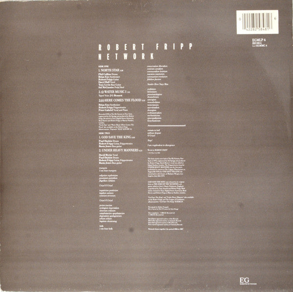Robert Fripp : Network (12", MiniAlbum, Comp)