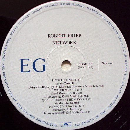 Robert Fripp : Network (12", MiniAlbum, Comp)