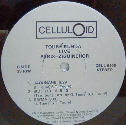 Touré Kunda : Live Paris-Ziguinchor (LP, Album, Gat)