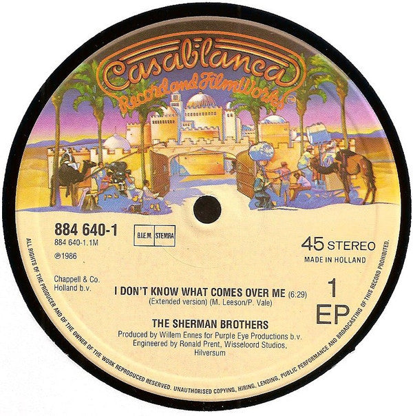 The Sherman Brothers (2) : I Don't Know What Comes Over Me (Extended Version) (12", EP)