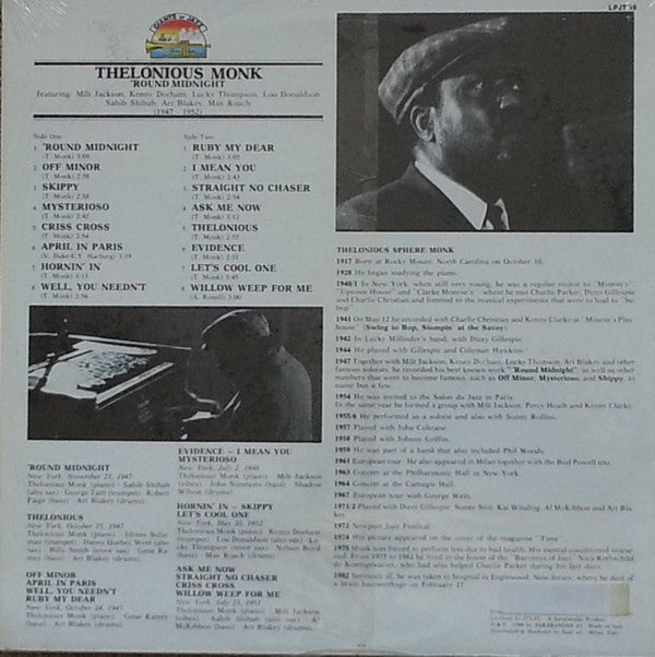 Thelonious Monk : 'Round Midnight (LP, Comp)