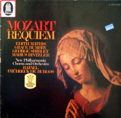 Wolfgang Amadeus Mozart - Edith Mathis, Grace Bumbry, George Shirley, Marius Rintzler, New Philharmonia Chorus And New Philharmonia Orchestra, Rafael Frühbeck De Burgos : Requiem D-Moll KV 626 (LP, Album)