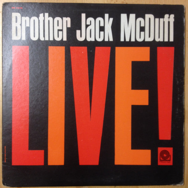 Brother Jack McDuff : Live! (LP, Mono, RE)