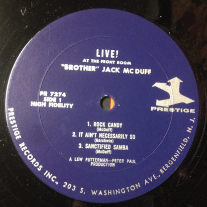 Brother Jack McDuff : Live! (LP, Mono, RE)