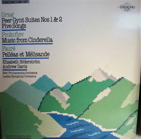 Edvard Grieg, Sergei Prokofiev, Gabriel Fauré, New Philharmonia Orchestra, London Symphony Orchestra, Elisabeth Söderström, Andrew Davis : Peer Gynt Suites, Music From Cinderella, Pelléas Et Mélisande (2xLP, Album, RE, RM)