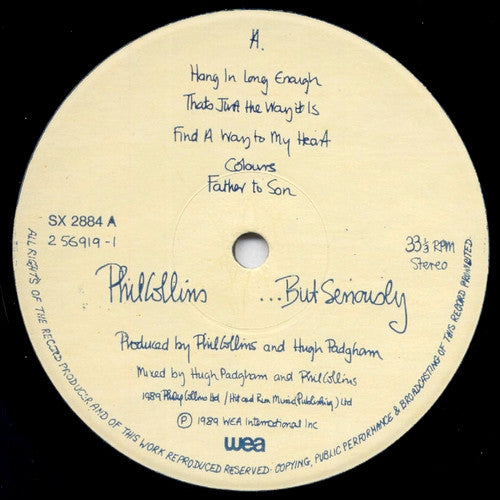 Phil Collins : ...But Seriously (LP, Album)