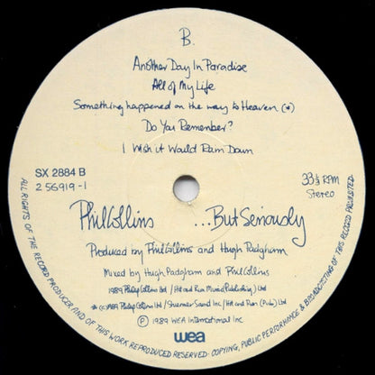 Phil Collins : ...But Seriously (LP, Album)