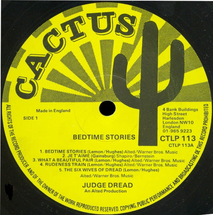 Judge Dread : Bedtime Stories (LP, Album)