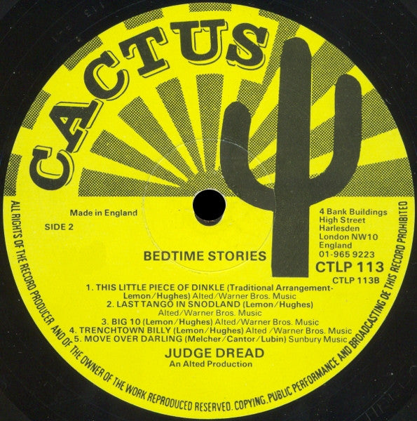 Judge Dread : Bedtime Stories (LP, Album)