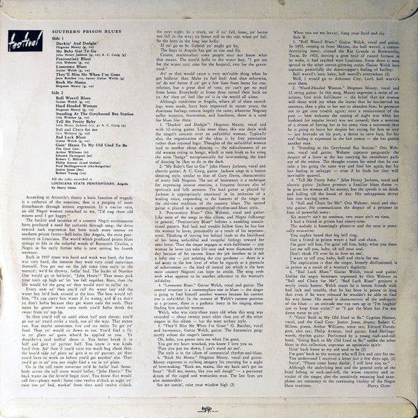 Various : Southern Prison Blues (LP)