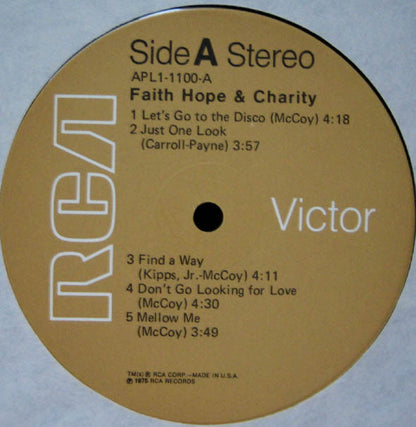 Faith, Hope & Charity : Faith, Hope & Charity (LP, Album, Ind)