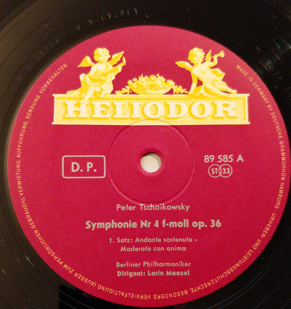 Pyotr Ilyich Tchaikovsky, Lorin Maazel, Berliner Philharmoniker : Symphonie Nr. 4 F-moll Op. 36 (LP)
