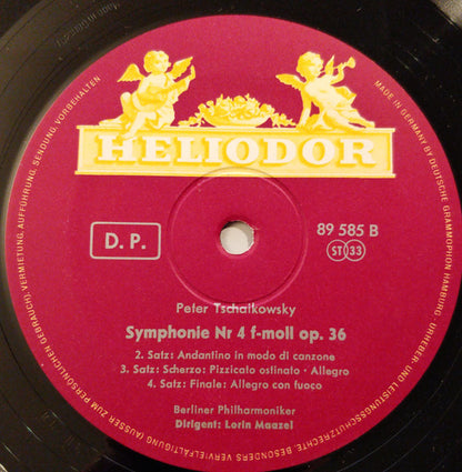 Pyotr Ilyich Tchaikovsky, Lorin Maazel, Berliner Philharmoniker : Symphonie Nr. 4 F-moll Op. 36 (LP)