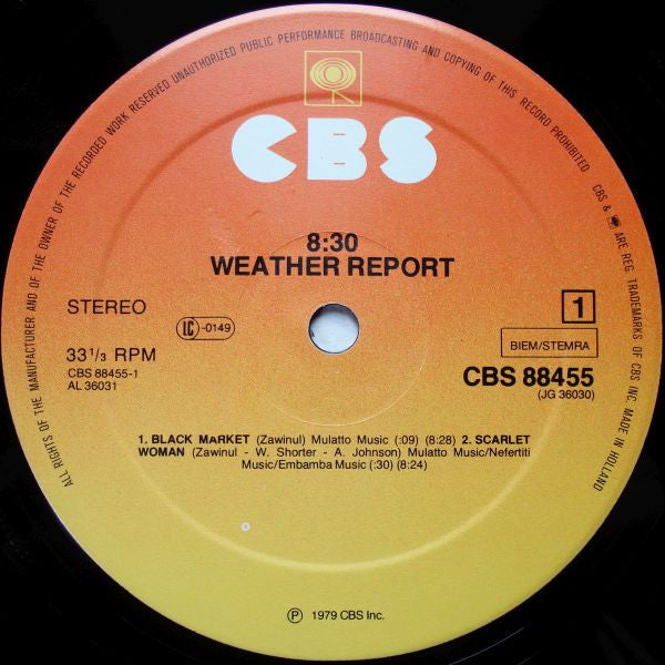 Weather Report : 8:30 (2xLP, Album)